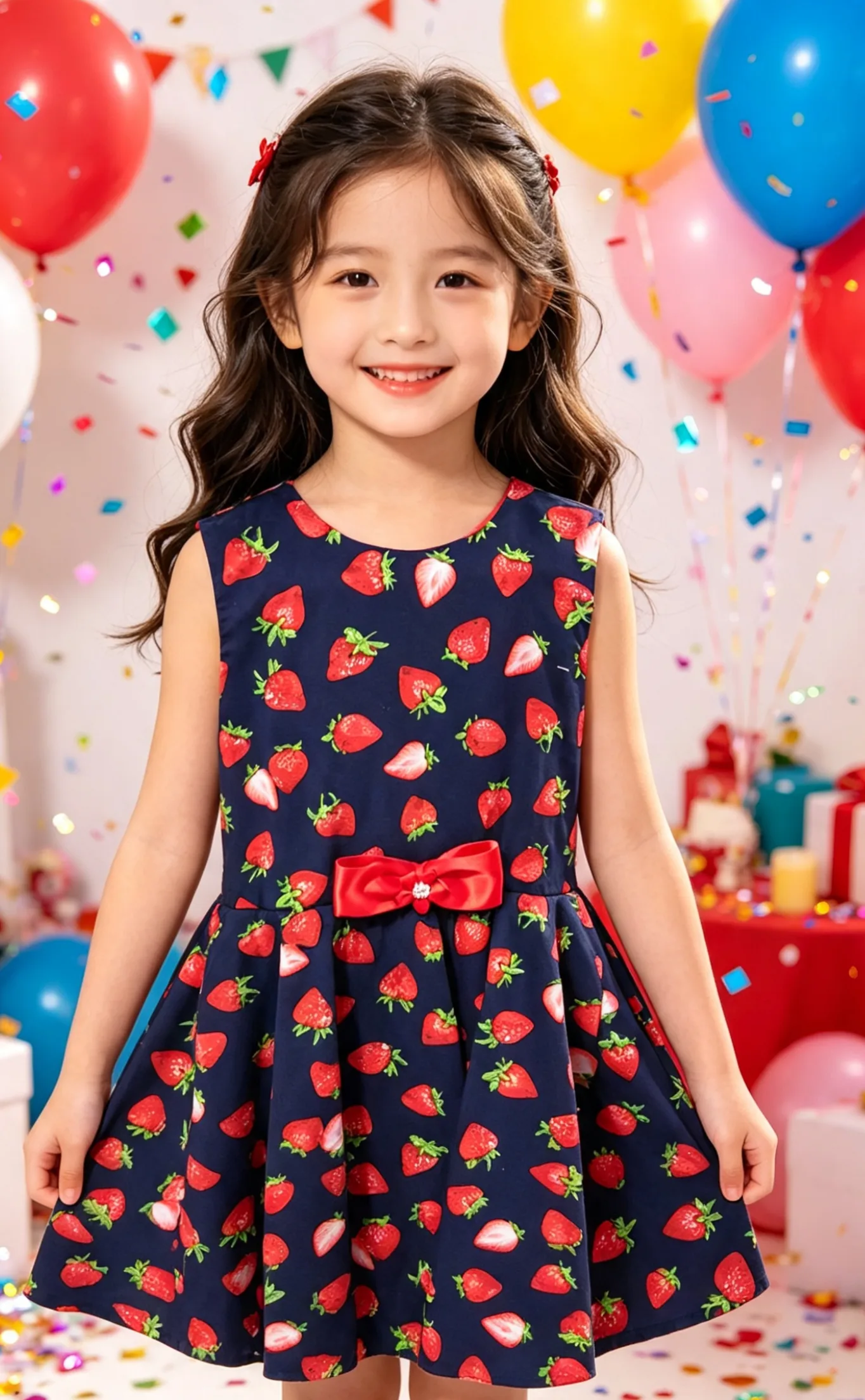Mary strawberry dress