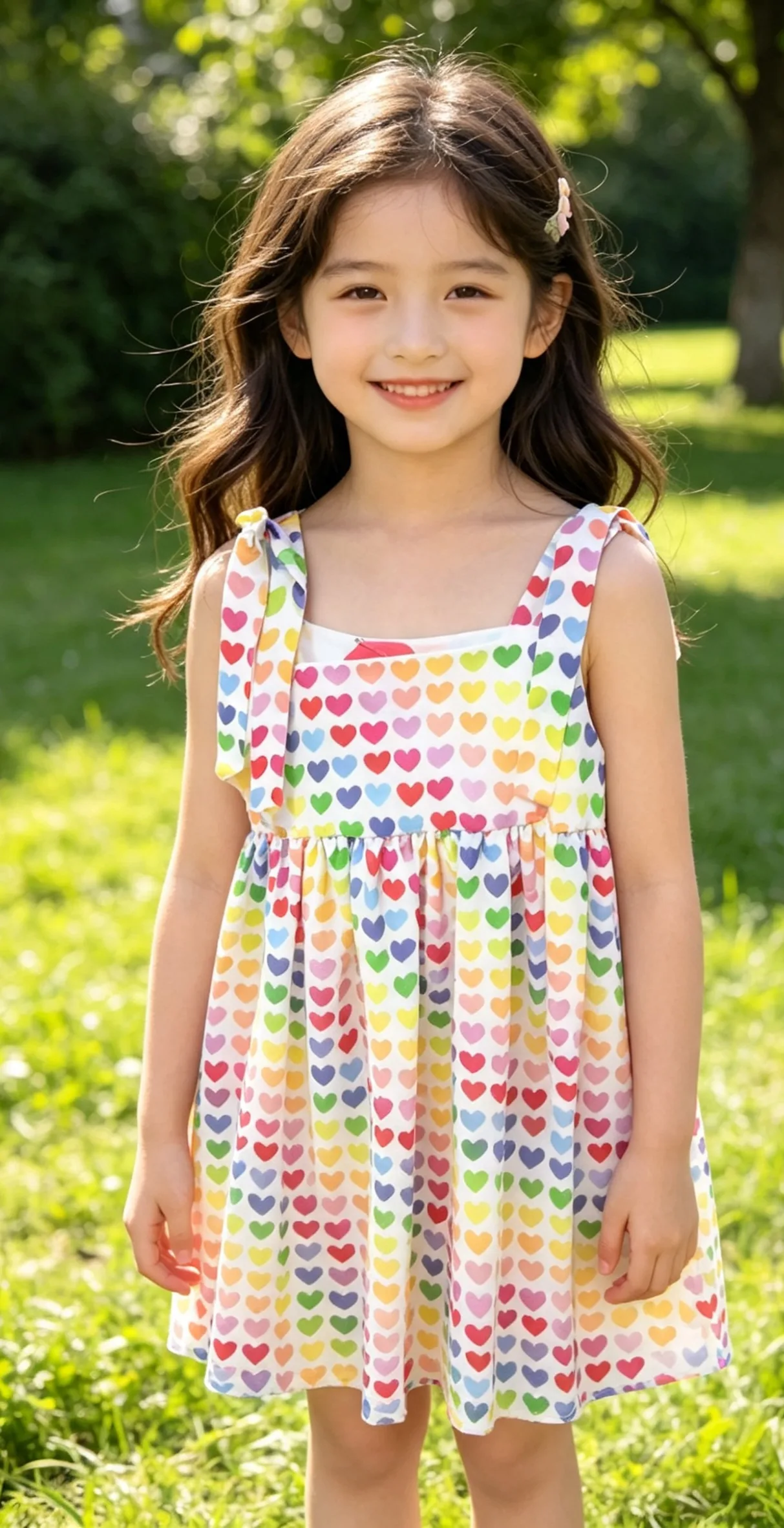 Annabelle colourful hearts dress