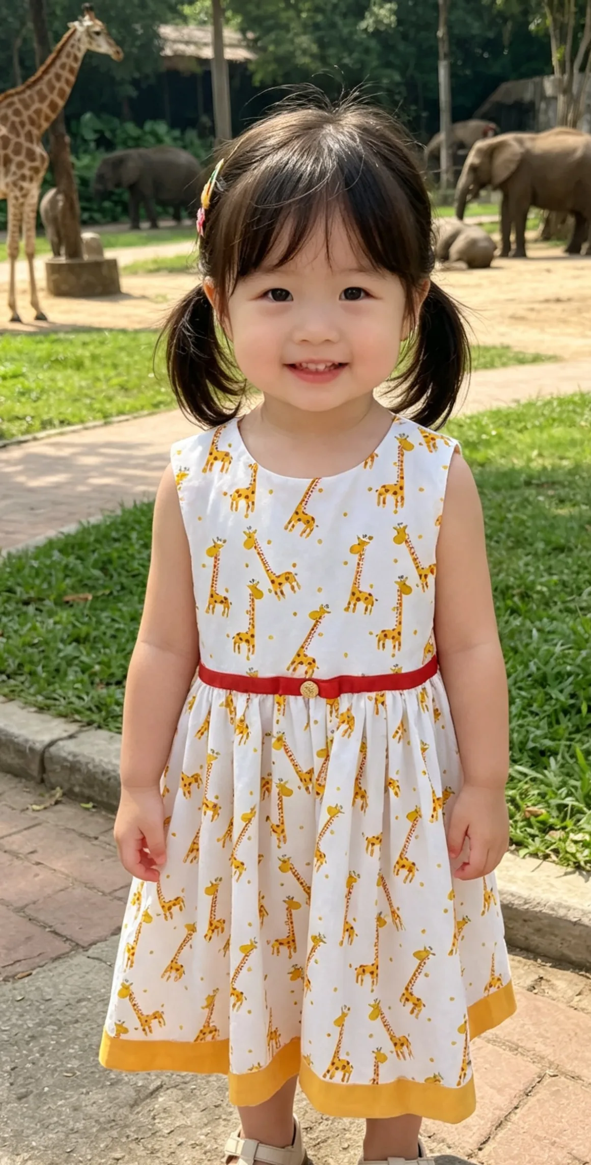 Sophia giraffe dress