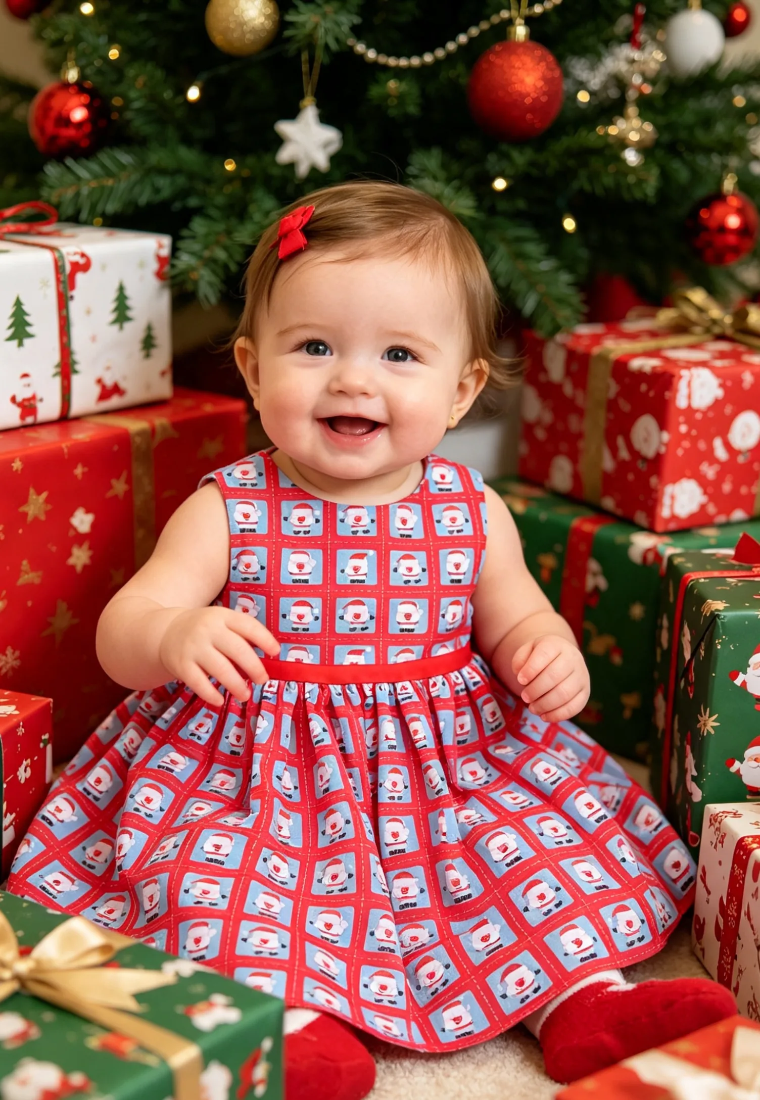 Madison red Santa dress